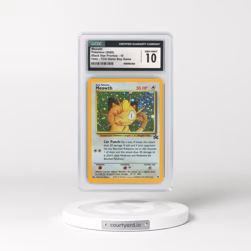 2000 Black Star Promo #10 Meowth - Holo (CGC 10 GEM MINT)