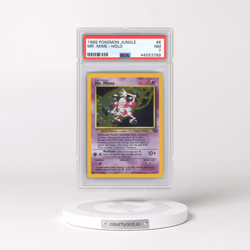 1999 Pokémon Jungle #6 Mr. Mime - Holo (PSA 7 NM)
