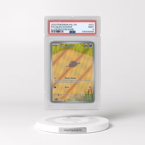 2023 Pokémon Pal EN-Paldea Evolved #221 Paldean Wooper - Illustration Rare (PSA 9 MINT)
