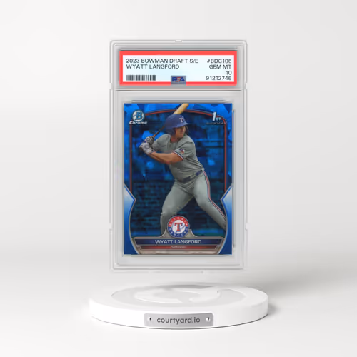 2023 Bowman Draft Sapphire Edition #BDC106 Wyatt Langford (PSA 10 GEM MINT)