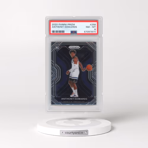 2020 Panini Prizm #258 Anthony Edwards (PSA 8 NM-MT)