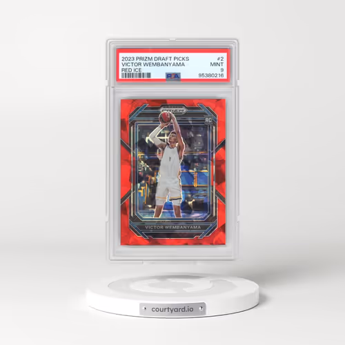 2023 Panini Prizm Draft Picks #2 Victor Wembanyama - Red Ice (PSA 9 MINT)