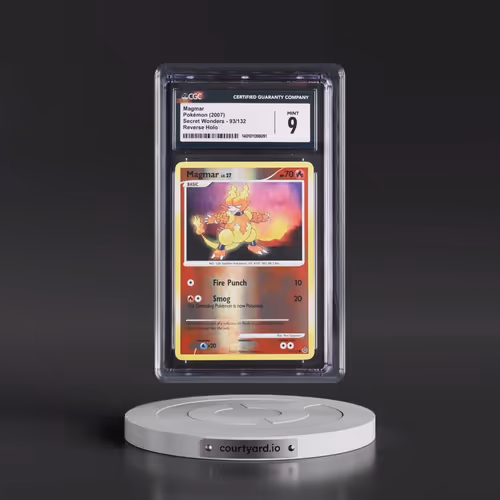2007 Secret Wonders #93/132 Magmar - Reverse Holo (CGC 9 MINT)