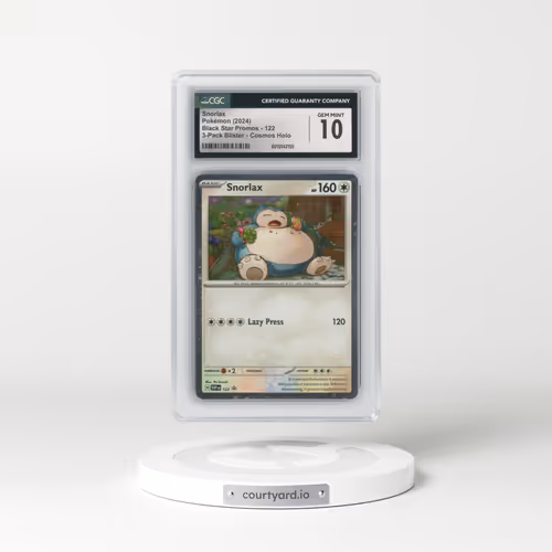 2023 Black Star Promos - Scarlet & Violet SVP EN #122 Snorlax - Cosmos Holo 3-Pack Blister (CGC 10 GEM MINT)