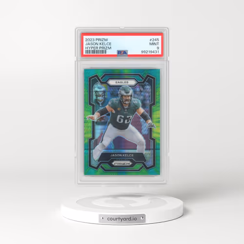 2023 Panini Prizm #245 Jason Kelce - Hyper Prizm (PSA 9 MINT)