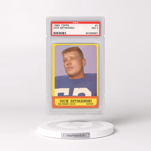 1963 Topps #7 Dick Szymanski (PSA 7 NM)