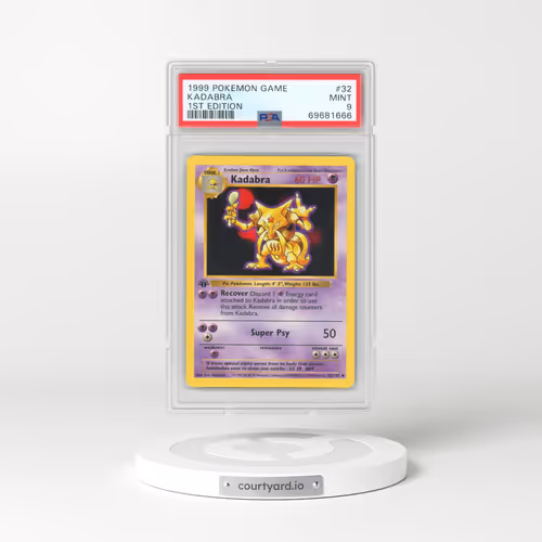 1999 Pokémon Game #32 Kadabra - 1st Edition (PSA 9 MINT)