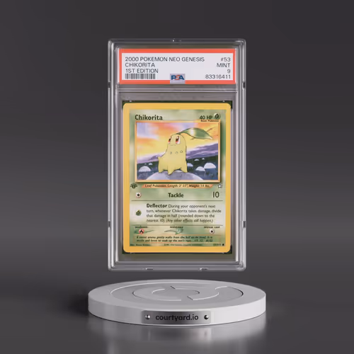 2000 Pokémon Neo Genesis #53 Chikorita - 1st Edition (PSA 9 MINT)