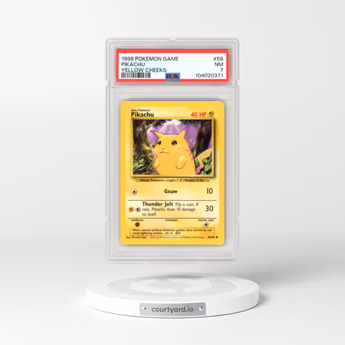 1999 Pokémon Game #58 Pikachu - Yellow Cheeks (PSA 7 NM)