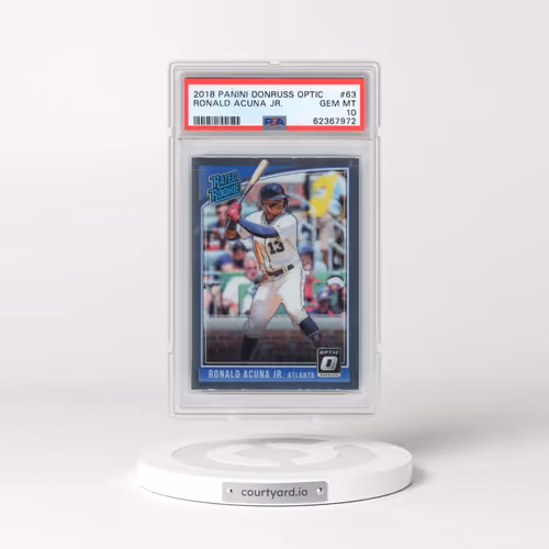 2018 Panini Donruss Optic #63 Ronald Acuna Jr. (PSA 10 GEM MINT)