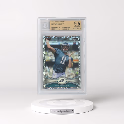 2012 Topps Chrome #153 Nick Foles - Throwing-Camouflage Refractor (BGS 9.5 GEM MINT)