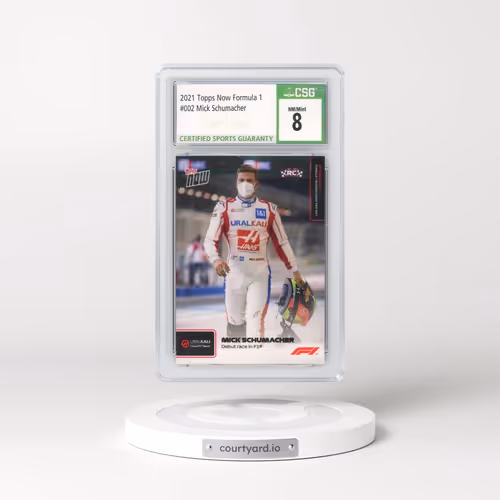2021 Topps Now Formula 1 #002 Mick Schumacher (CSG 8 NM-MT)
