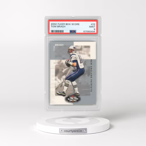 2002 Fleer Box Score #22 Tom Brady (PSA 9 MINT)