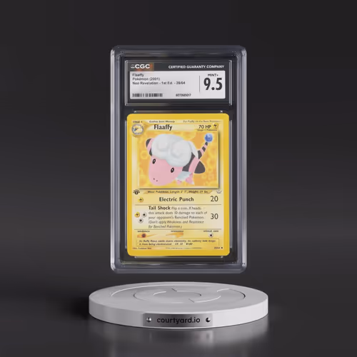 2001 Neo Revelation #28/64 Flaaffy - 1st Edition (CGC 9.5 MINT+)