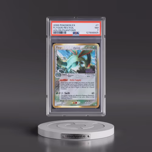 2006 Pokémon EX Holon Phantoms #7 Flygon - Reverse Foil (PSA 7 NM)