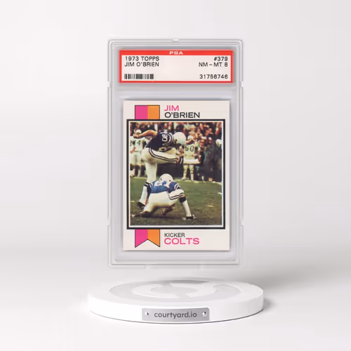 1973 Topps #379 Jim O'Brien (PSA 8 NM-MT)
