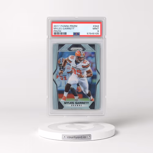 2017 Panini Prizm #242 Myles Garrett - Prizm (PSA 9 MINT)