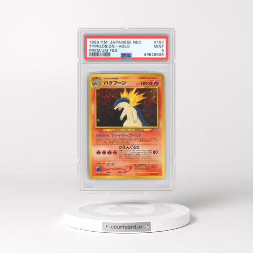 2000 Pokémon Neo #157 Typhlosion - Holo Premium File (PSA 9 MINT)
