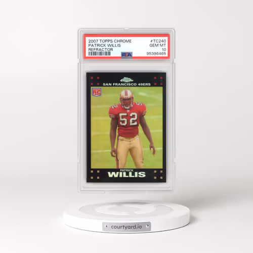 2007 Topps Chrome #TC240 Patrick Willis - Refractor (PSA 10 GEM MINT)