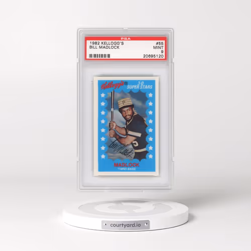 1982 Kellogg's #55 Bill Madlock (PSA 9 MINT)