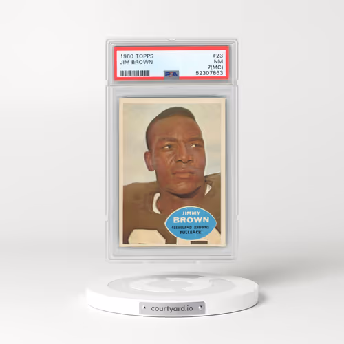1960 Topps #23 Jim Brown (PSA 7 NM)