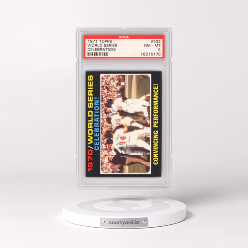1971 Topps #332 World Series Celebration! (PSA 8 NM-MT)