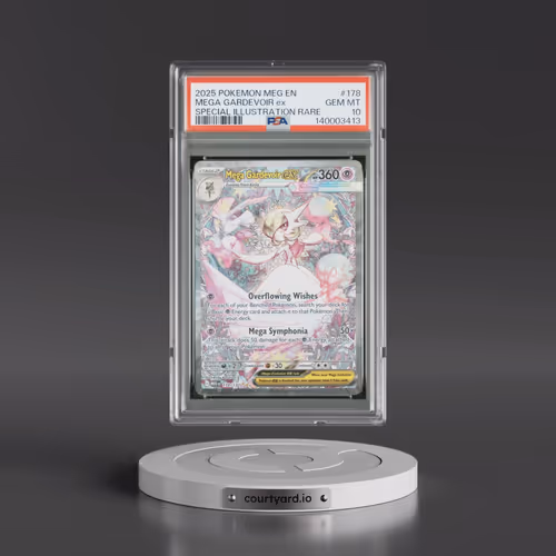 2025 Pokémon Meg EN-Mega Evolution #178 Mega Gardevoir EX - Holo Special Illustration Rare (PSA 10 G