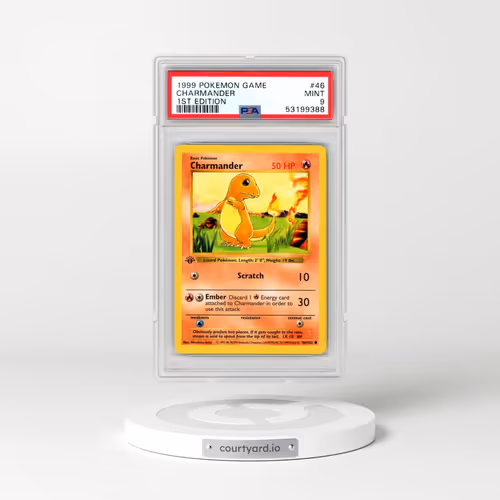 1999 Pokémon Game #46 Charmander - 1st Edition (PSA 9 MINT)