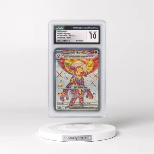 2023 Pokémon Par EN-Paradox Rift #227 Toxtricity EX - Holo Ultra Rare (CGC 10 GEM MINT)