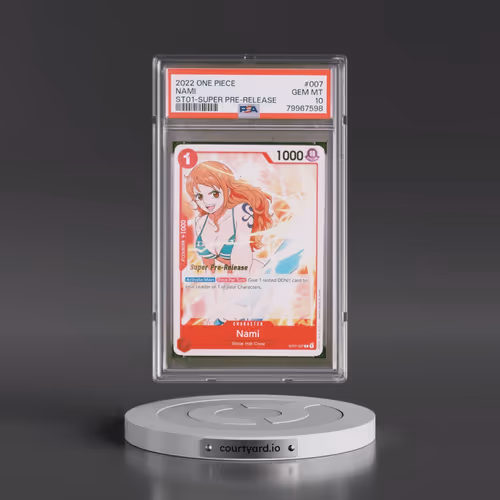 2022 One Piece Starter Deck ST01-Straw Hat Crew #007 Nami - Super Pre-Release (PSA 10 GEM MINT)