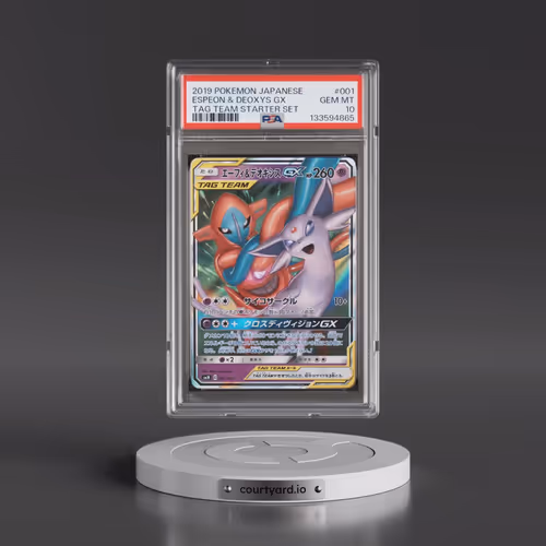 2019 Pokémon Tag Team Starter Set #1 Espeon & Deoxys GX - Holo (PSA 10 GEM MINT)