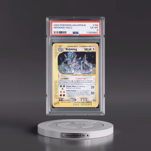 2003 Pokémon Aquapolis #150 Nidoking - Holo (PSA 6 EX-MT)
