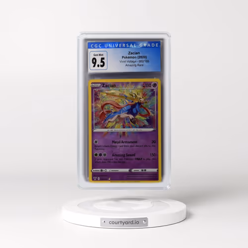 2020 Vivid Voltage #082/185 Zacian - Amazing Rare Holo (CGC 10 GEM MINT)