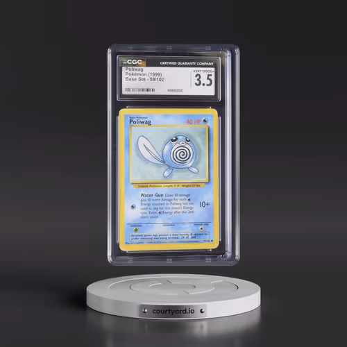 1999 Base Set #59/102 Poliwag (CGC 3.5 VG+)