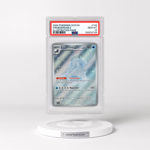 2024 Pokémon Scr EN-Stellar Crown #149 Crabominable - Illustration Rare (PSA 10 GEM MINT)
