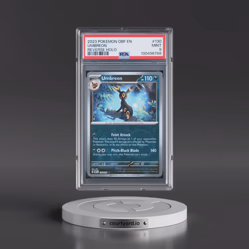 2023 Pokémon Obf EN-Obsidian Flames #130 Umbreon - Reverse Holo (PSA 9 MINT)