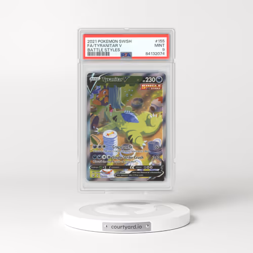 2021 Battle Styles #155 Tyranitar V - Holo (PSA 9 MINT)