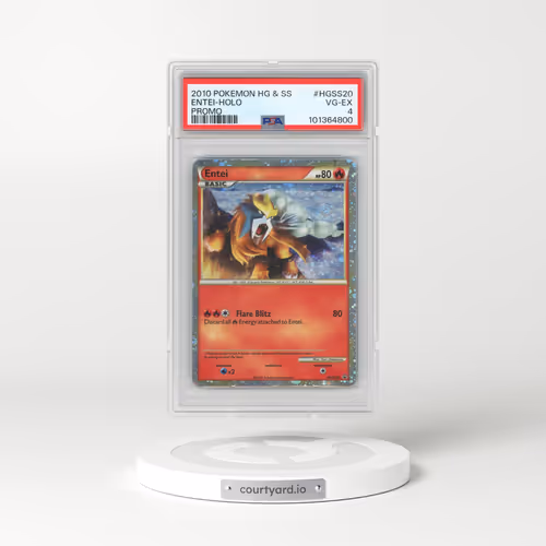 2010 Pokémon Heartgold & Soulsilver Promo #HGSS20 Entei - Holo (PSA 4 VG-EX)