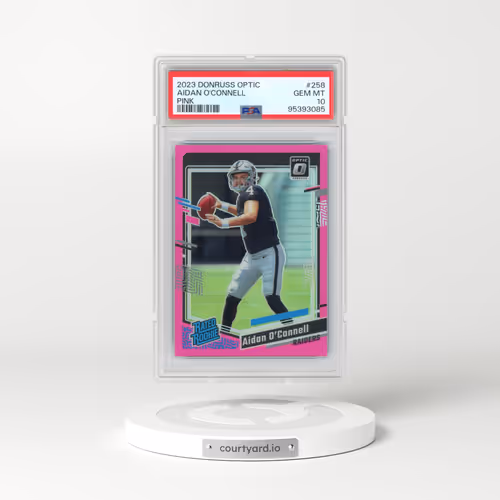 2023 Panini Donruss Optic #258 Aidan O'Connell - Pink (PSA 10 GEM MINT)