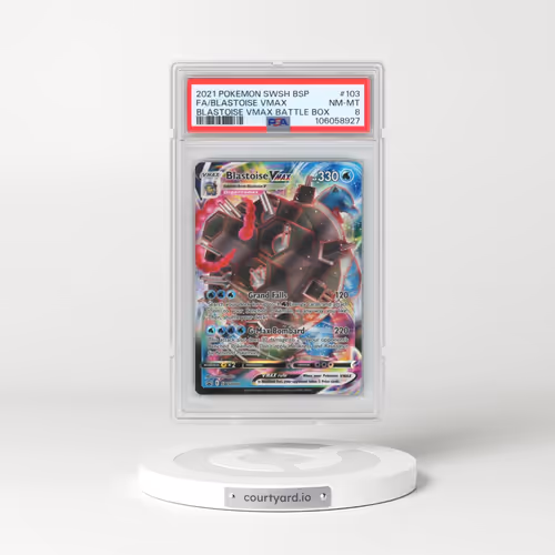 2021 Pokémon Swsh Black Star Promo #103 Blastoise Vmax - Full Art Blastoise Vmax Battle Box (PSA 8 NM-MT)