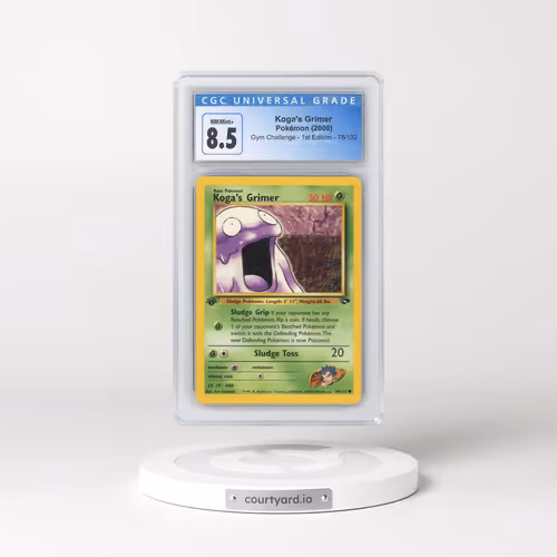 2000 Gym Challenge #78/132 Koga's Grimer - 1st Edition 1st Edition (CGC 8.5 NM-MT+)