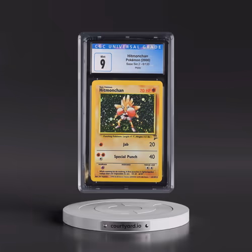2000 Base Set 2 #8/130 Hitmonchan - Holo (CGC 9 MINT)