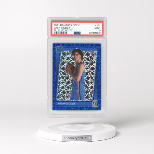 2021 Panini Donruss Optic #152 Josh Giddey - Blue Velocity (PSA 9 MINT)