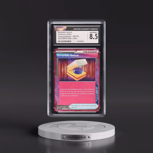 2024 Surging Sparks - SSP EN #186/191 Scramble Switch - ACE SPEC Rare Holo (CGC 8.5 NM-MT+)