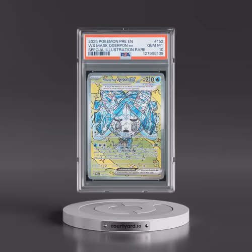 2025 Pokémon Pre EN-Prismatic Evolutions #152 Wellspring Mask Ogerpon EX - Holo Special Illustration