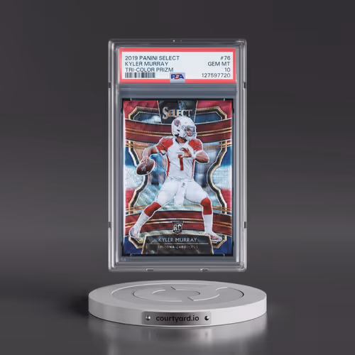2019 Panini Select #76 Kyler Murray - Tri-Color Prizm (PSA 10 GEM MINT)