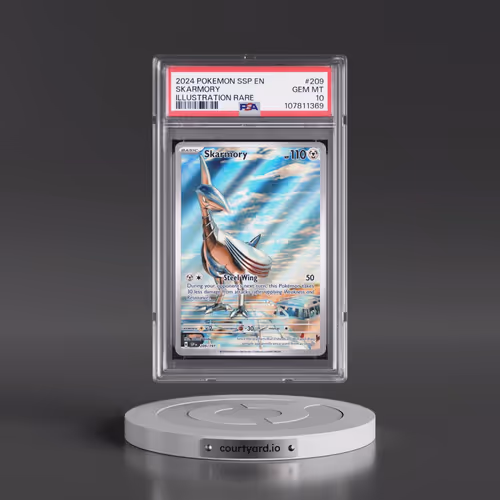 2024 Pokémon Ssp EN-Surging Sparks #209 Skarmory - Illustration Rare (PSA 10 GEM MINT)