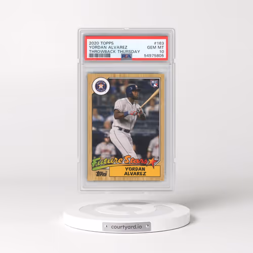 2020 Topps Throwback Thursday #163 Yordan Alvarez (PSA 10 GEM MINT)