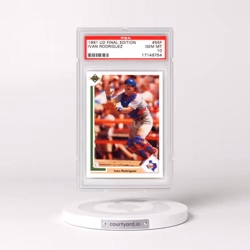 1991 Upper Deck Final Edition #55F Ivan Rodriguez (PSA 10 GEM MINT)