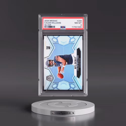 2024 Panini Mosaic #289 Caleb Williams - Silver (PSA 8 NM-MT)